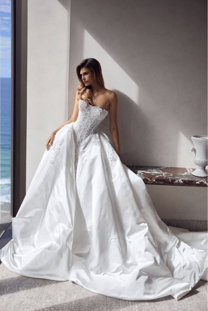 madeleine white wedding dress Madeleine – Pallas Couture