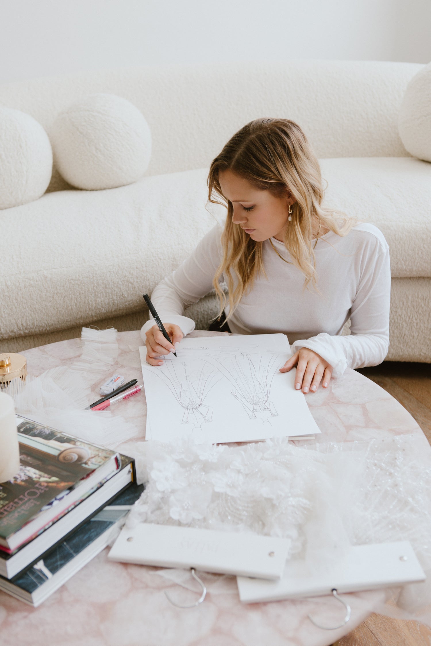 Designing Wedding Gowns Process