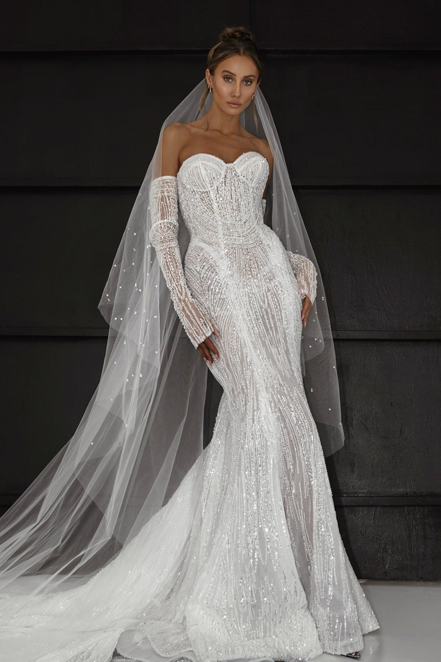 Pallas Couture ROBE MINI Second Hand Wedding Dress Save 20% - Stillwhite